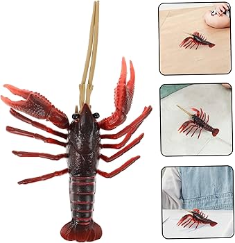 Amazon.co.jp: OKUMEYR ロブスターモデル リアルなザリガニの装飾 ミニ
